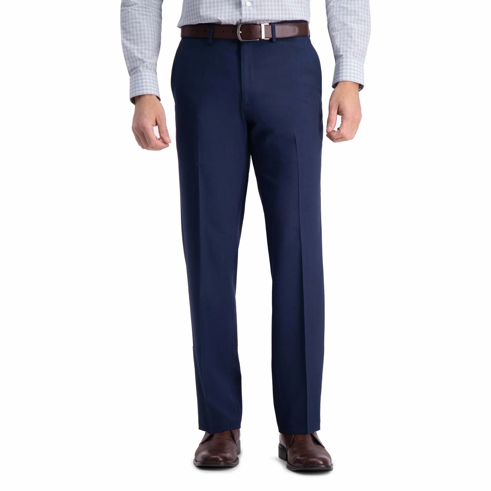 Haggar Premium Comfort Dress Pant-Straight Fit Flat Front (Regular and Big & Tall Sizes) Pantalones para Vestir para Hombre