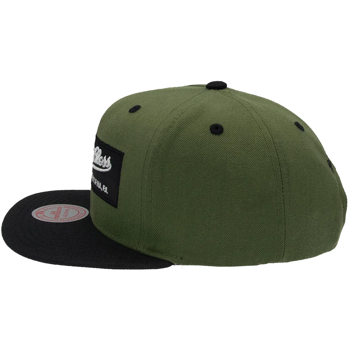 Mitchell & Ness 2 Tone Box Logo - Gorra de béisbol Snapback con Visera Plana