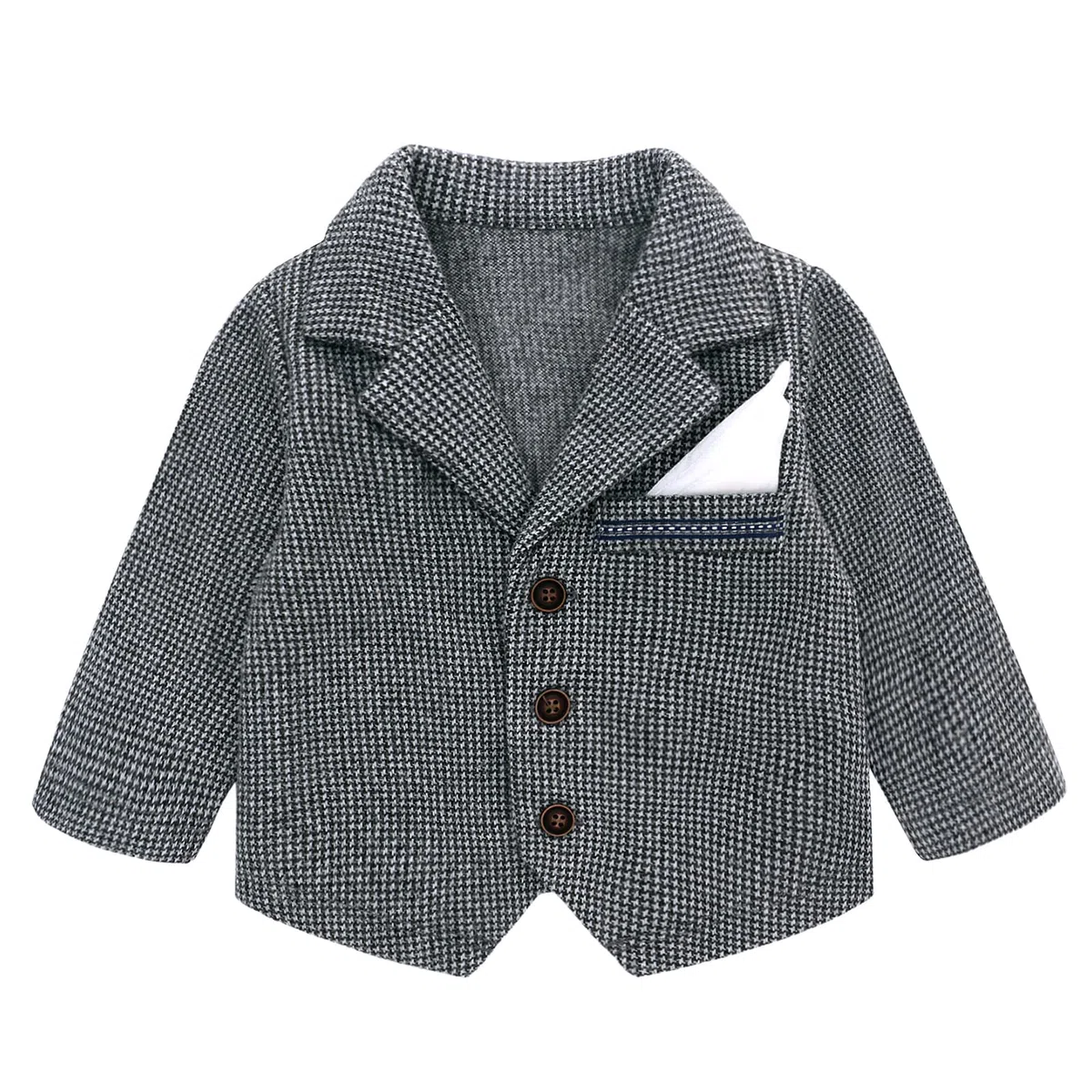 famuka Bebé Niños Trajes Esmoquin de niño Traje de Pelele de recién Nacido Traje de Fiesta de Bautizo Ropa de una Pieza (Gris, 3M)