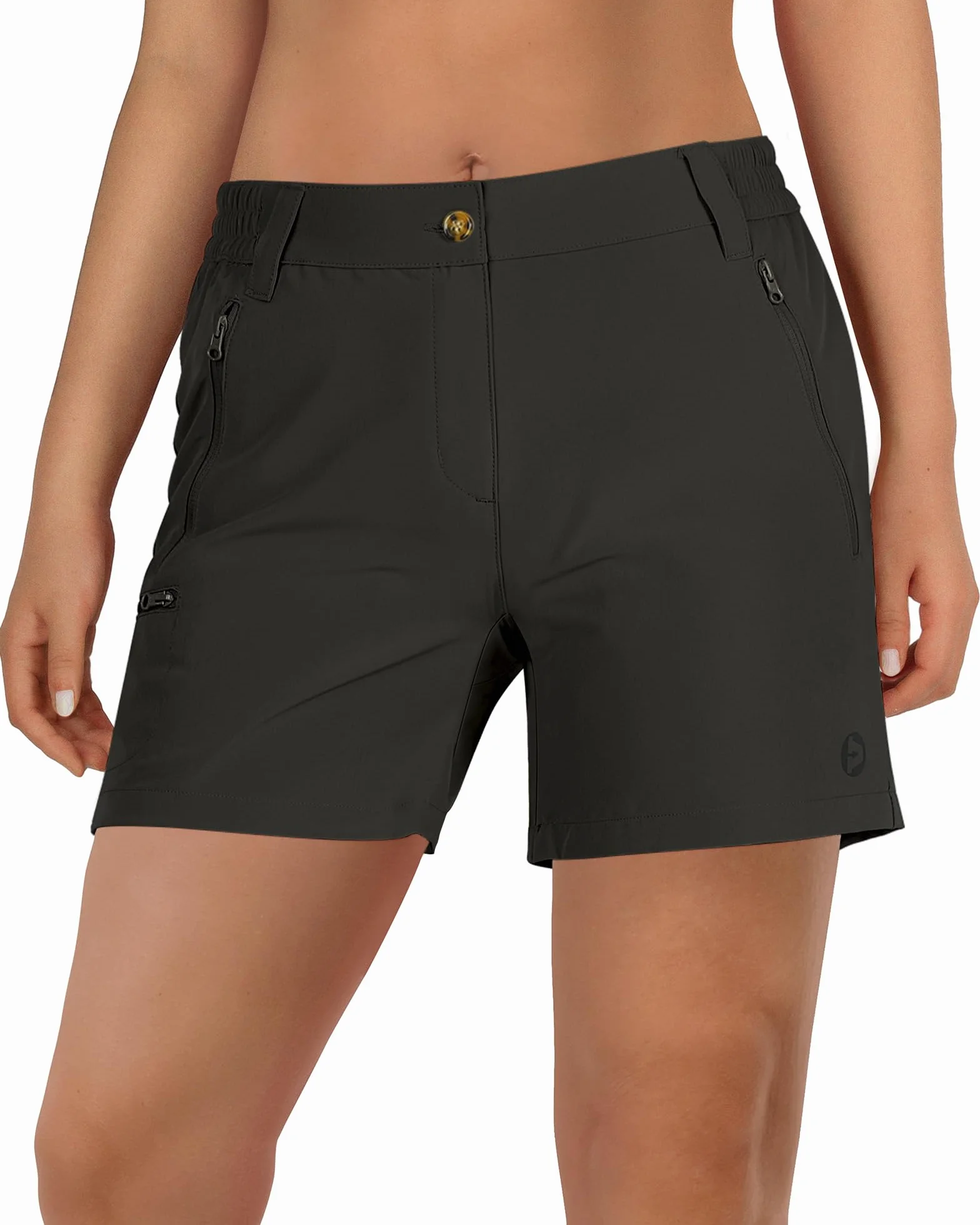 Outdoor Ventures Pantalones cortos para mujer UPF50+ con protección UV, pantalones cortos de senderismo para verano, ligeros, elásticos, de secado rápido, pantalones de senderismo
