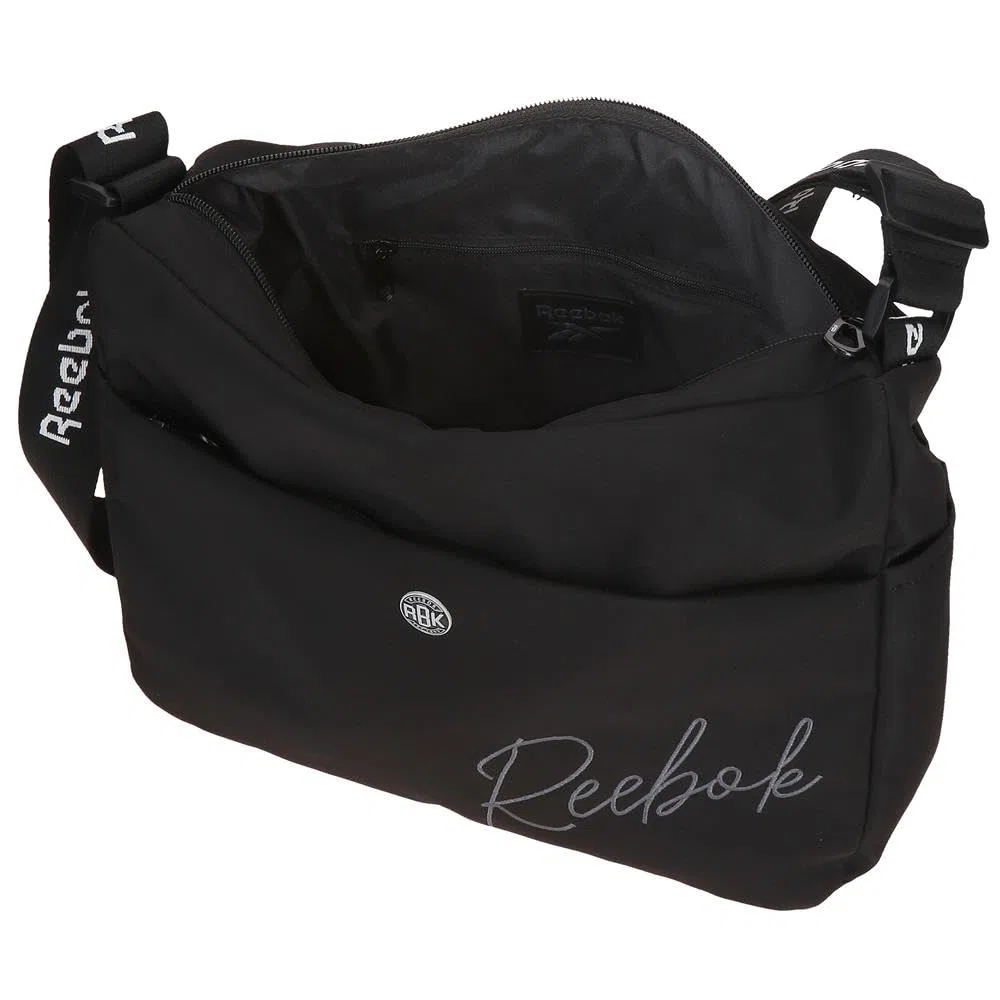 Reebok Violet Bandolera Negro 32x25x11 cms Poliéster by Joumma Bags