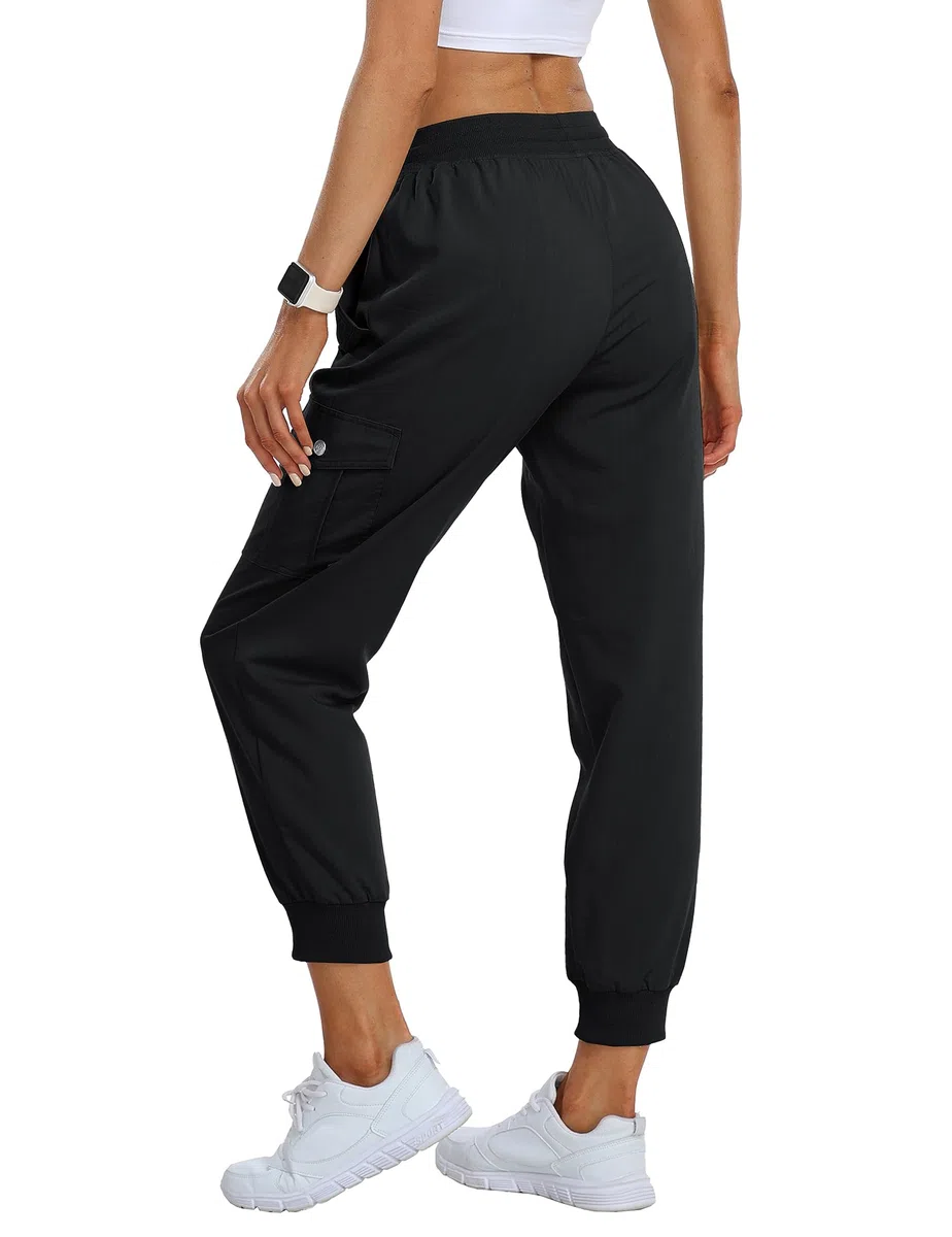 JINSHI Pantalones Cargo Mujer Jogger Pantalón Ligero Transpirable Pantalones de Senderismo Deportes Acampada Trekking con Multibolsillos