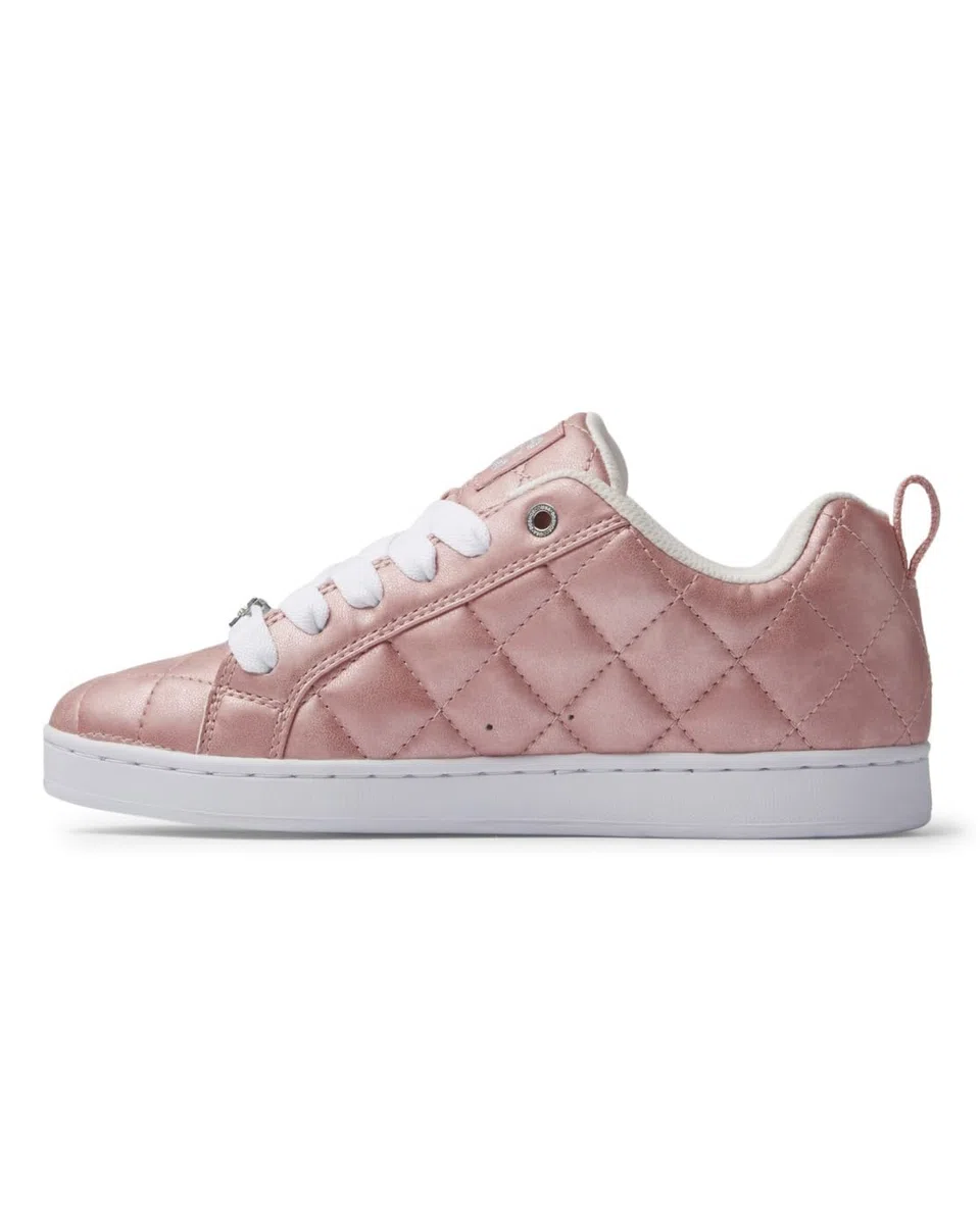 DC Shoes Court Graffik SE - Zapatos de Piel - Mujer - Rosa.