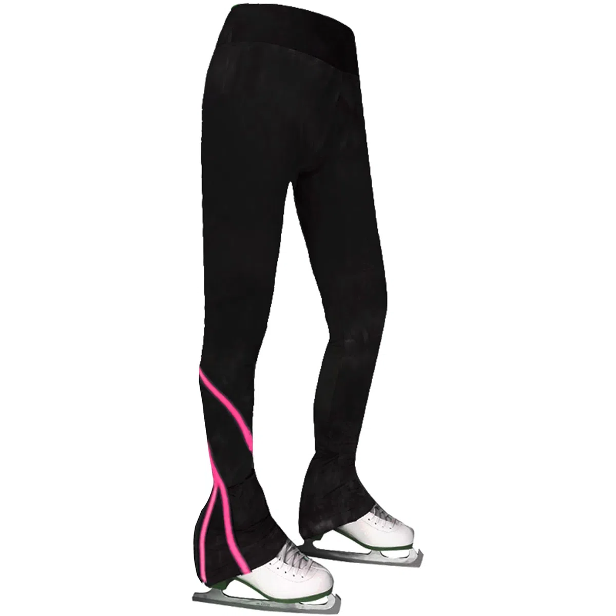 LIUHUO Pantalones de patinaje sobre hielo para niñas y mujeres, pantalones de patinaje artístico, forro polar, transpirables, leggings de patinaje para niños