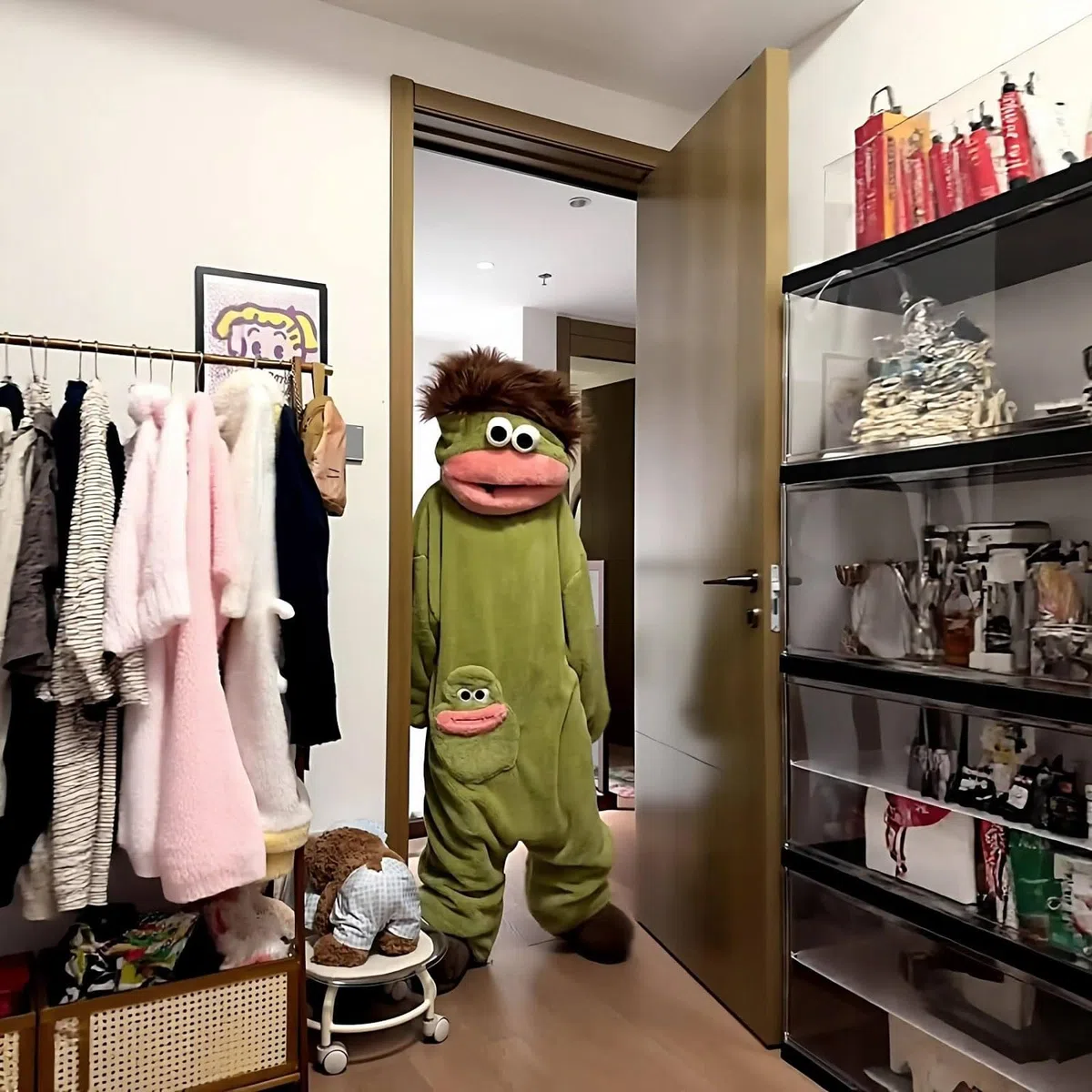 Pijama Divertido de Una Pieza para Adulto Pijama Monos Cosplay Oversized Traje con Capucha Ropa de Dormir Invierno Hombre Mujer con Capucha Ropa Dormir para el Salón Fiesta al Libre
