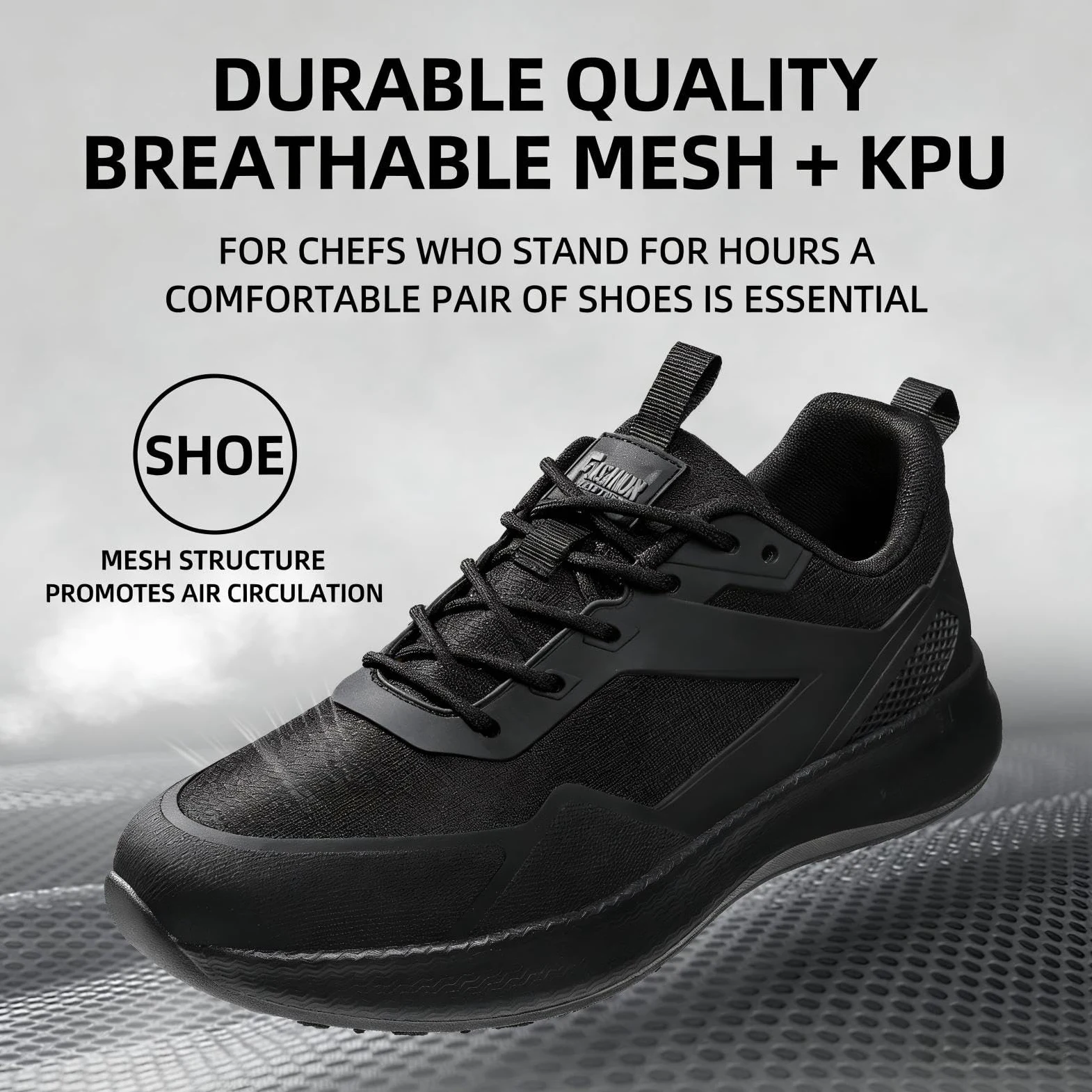Zapatos de Cocina para Hombre Antideslizantes Impermeables para Chef. Zapatos Profesionales para Hombre cómodos Deportivos y Acolchados