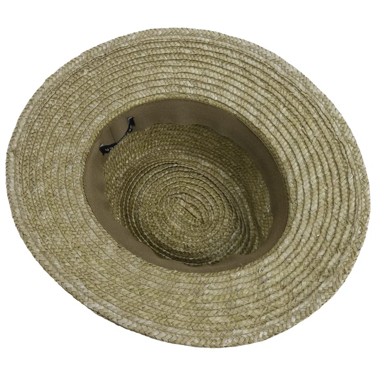 Seeberger Sombrero de Paja Rileja Mujer - Trenzado Verano con Banda Grosgrain Primavera/Verano