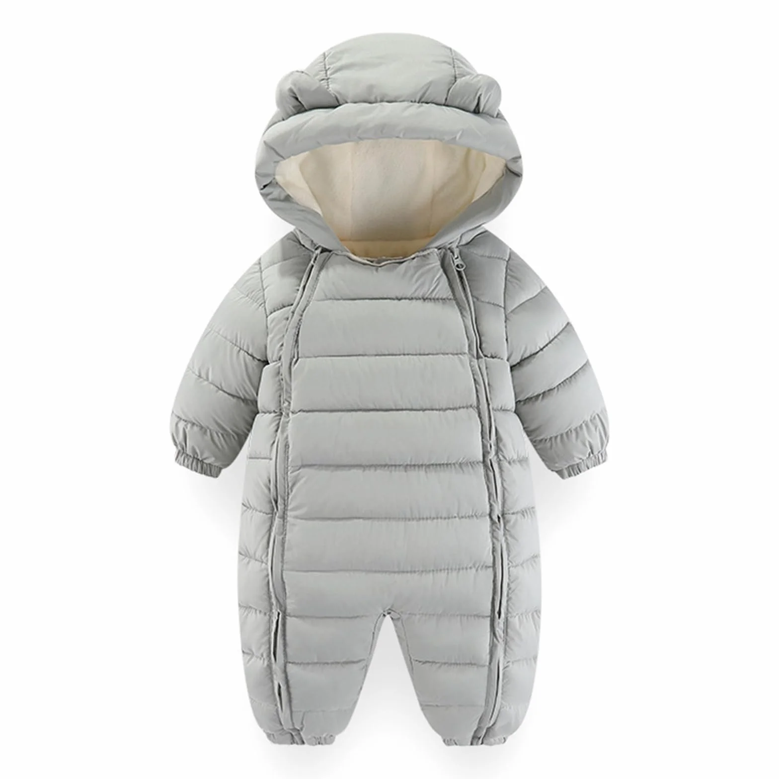 JiAmy Bebé Traje de Nieve Mameluco Invierno Capucha Mono Niños Niñas Infantil Esquí Pelele Grueso Trajes 9-30 Meses