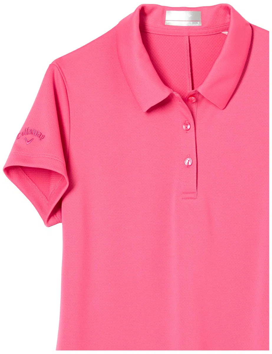 Callaway Micro Hex Solid Polo Girls Shirt Camisa Unisex niños