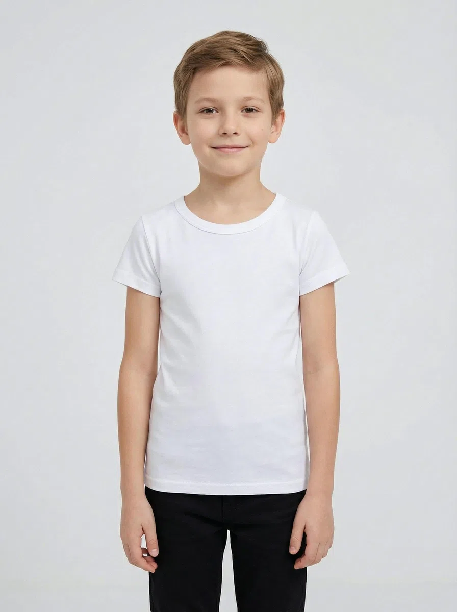 TupTam Camiseta Interior Niño – Pack de 5 Camisetas Manga Corta 100% Algodón, Cómodas y Transpirables