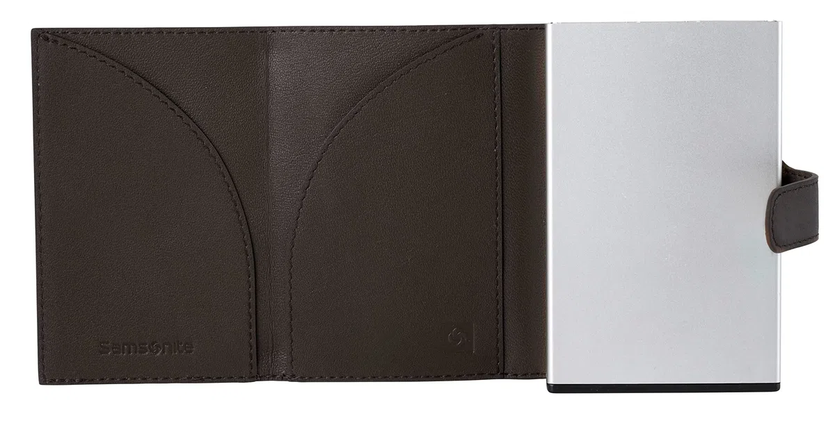 Samsonite ALU Fit SLG - Billetera, 10.2 cm, marrón (marrón Oscuro)
