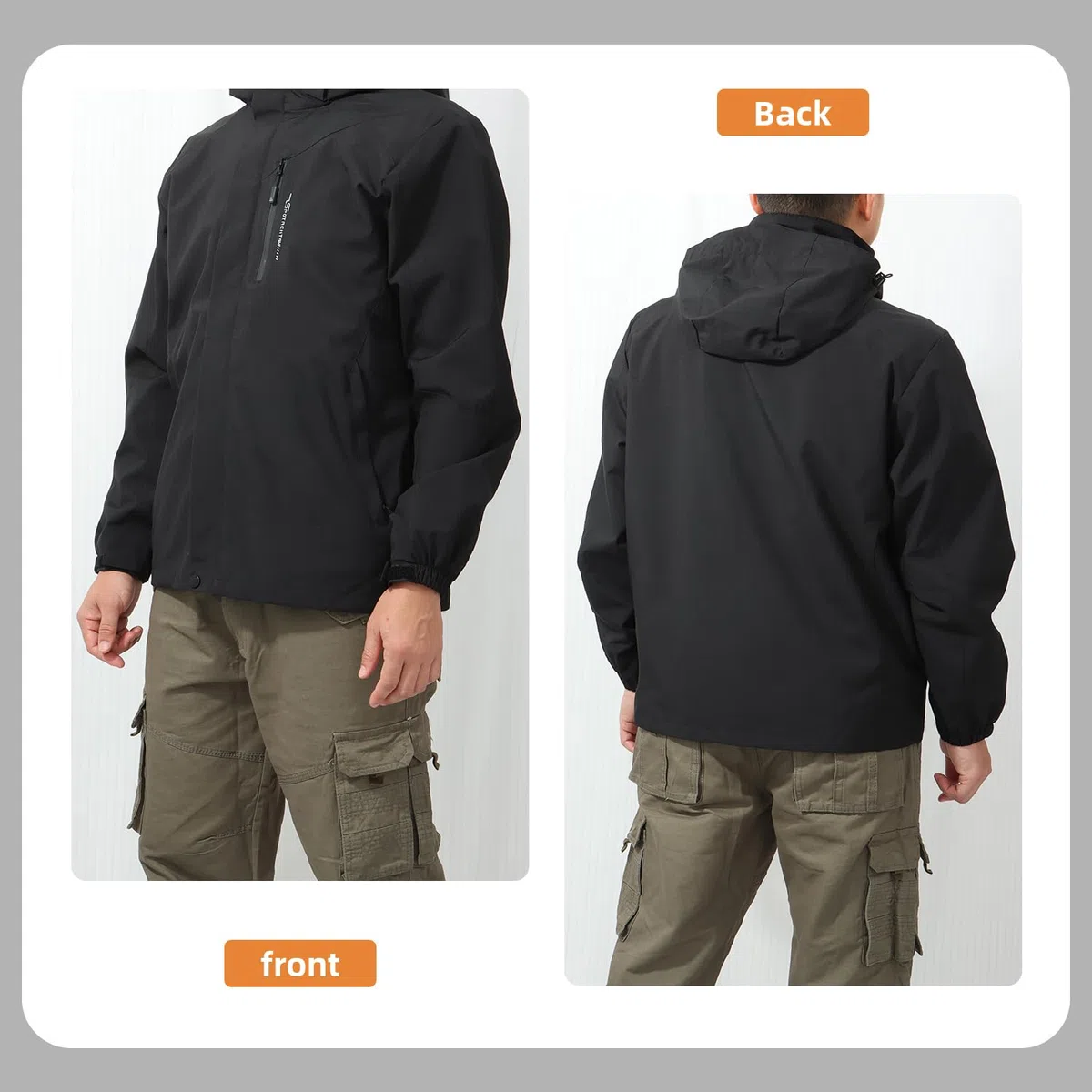 Chaquetas Impermeables para Exteriores para Hombre Abrigo Ligero para La Lluvia Senderismo Ciclismo Chaqueta Cortavientos Ropa Deportiva para Primavera y Otoño