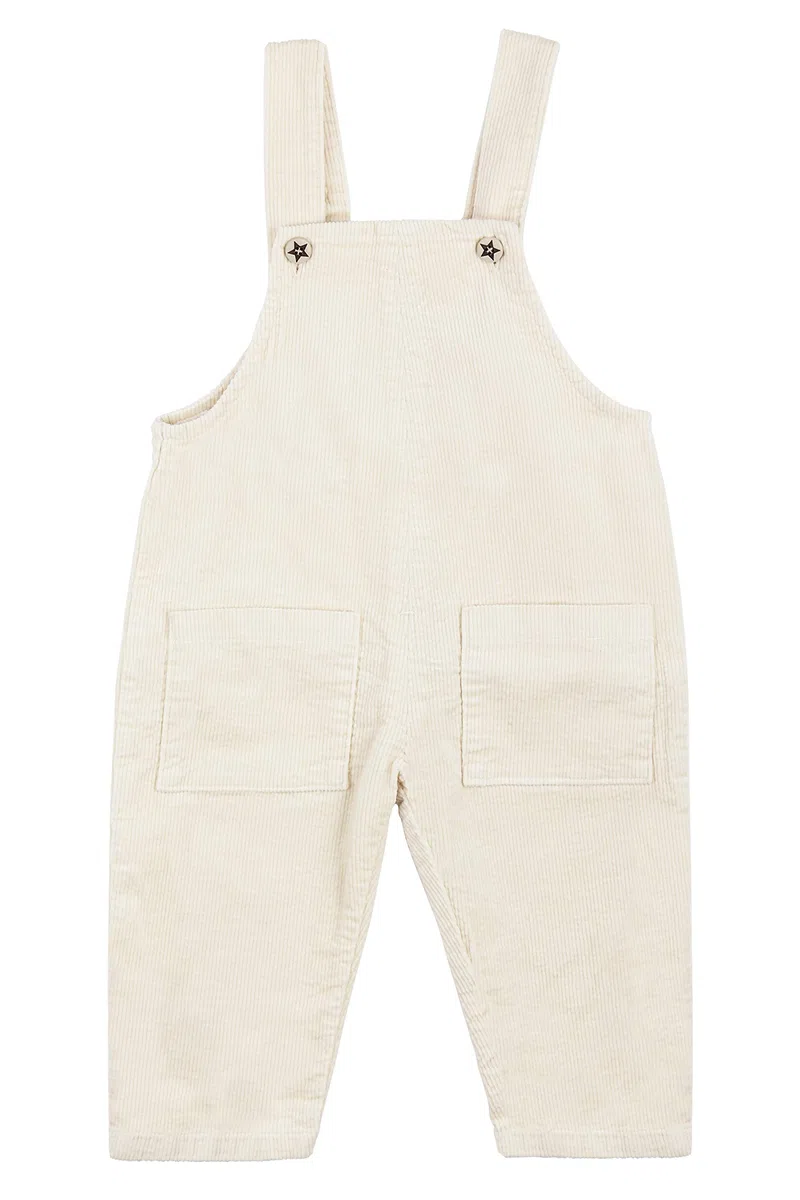 Bebé Infante Niños Niñas Pana Pantalones de Peto Overol Pantalón de Peto Jumpsuit Pantalones con Tirante para 1-4 años de Edad Vintage Retro - Beige Talla 80/86/92/98/104