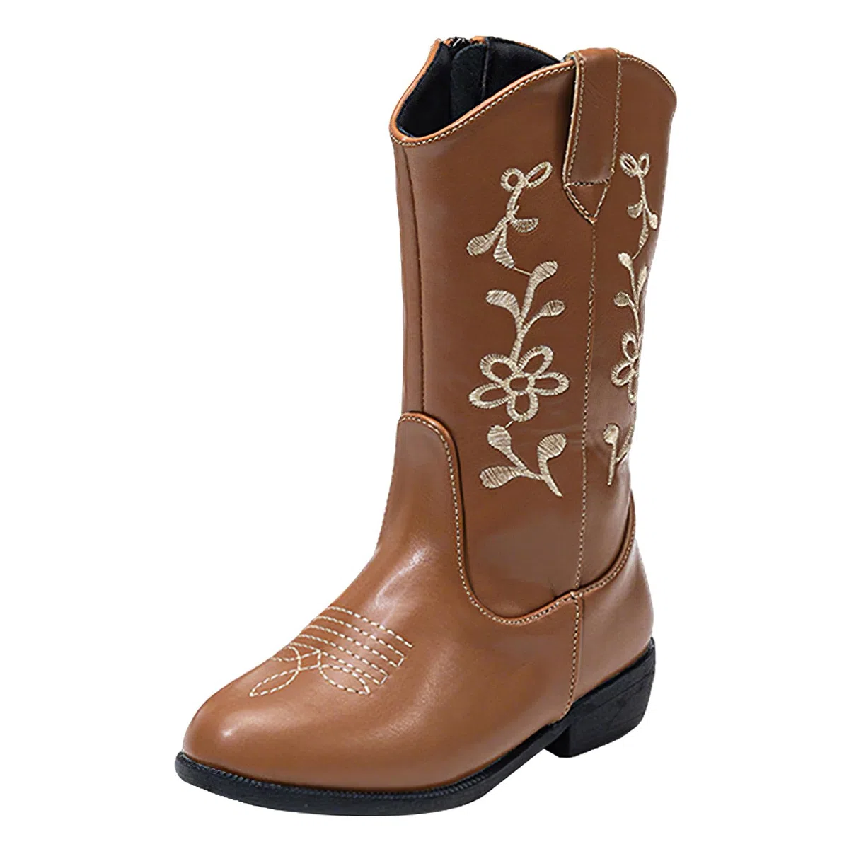 rismart Botas Cowboy Niña Media Caña Vaqueras Bordadas de Invierno