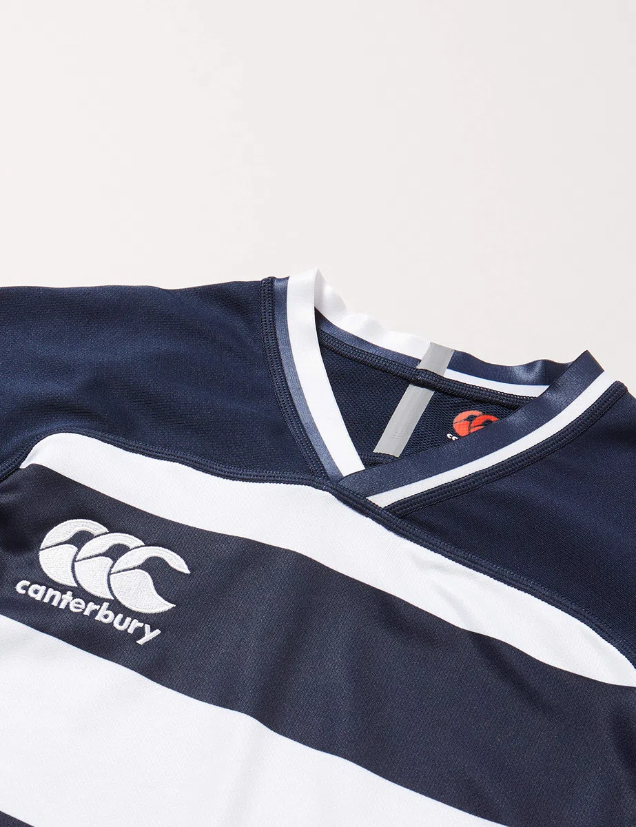 Canterbury Vapodri Evader Hooped Rugby Jersey | Vapodri Technology | Pro Athletic Fit | Durable Camiseta de Rugby. Niños (Pack de 1)
