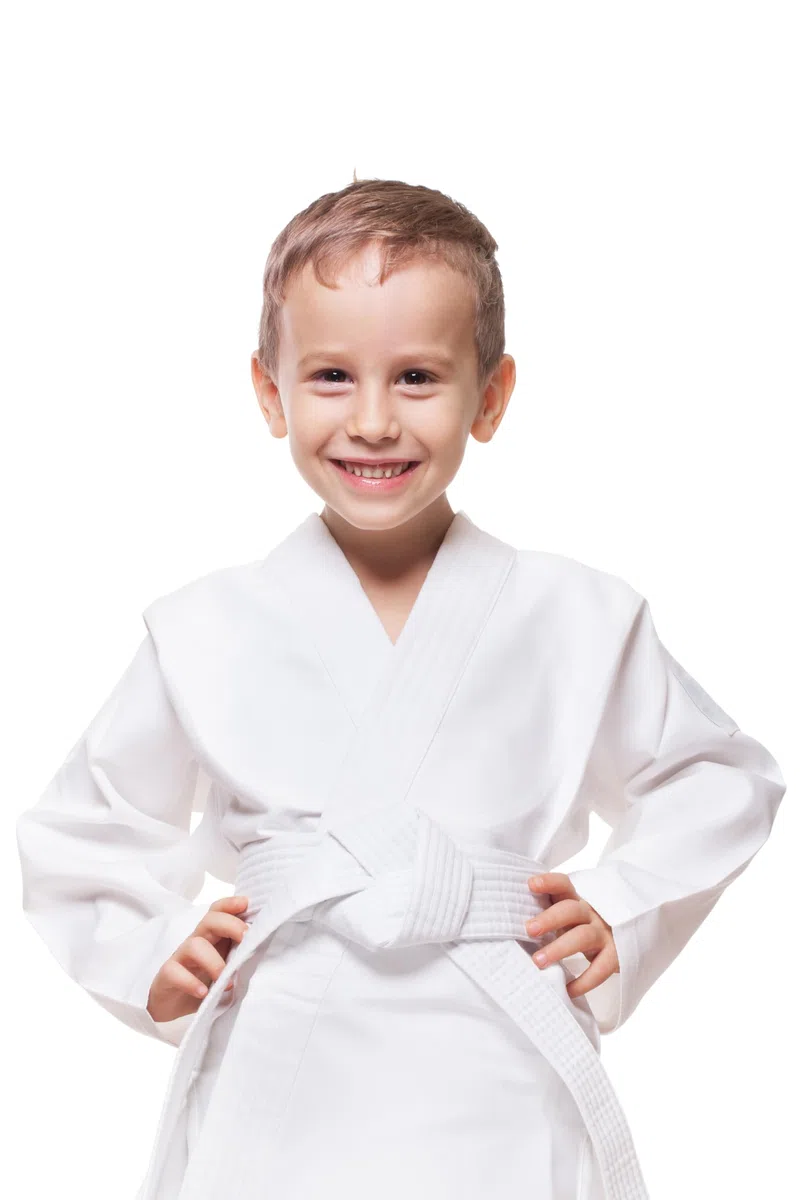 Uniforme de karate para niños y niñas: nuestro juego de karate blanco para niños incluye pantalones de karate y un cinturón blanco.