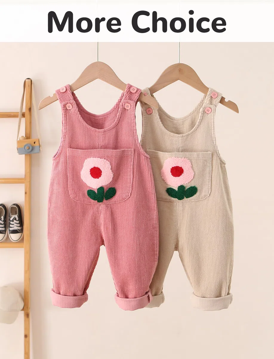 Mono de pana para bebé, mono sin mangas, peto de pana para niños pequeños, 12 meses - 5 años