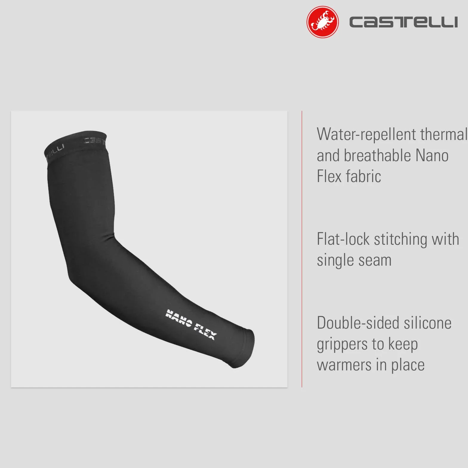 CASTELLI Nano Flex 3g Armwarmer Muscle warmer Hombre (Pack de 1)