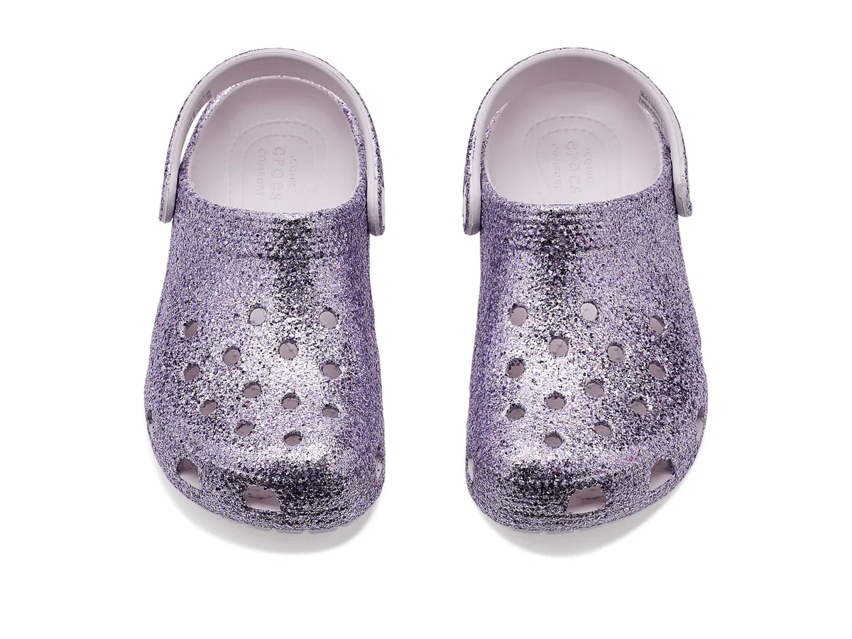 Crocs Classic Chunky Glitter Clog K, Obstrucción Unisex niños