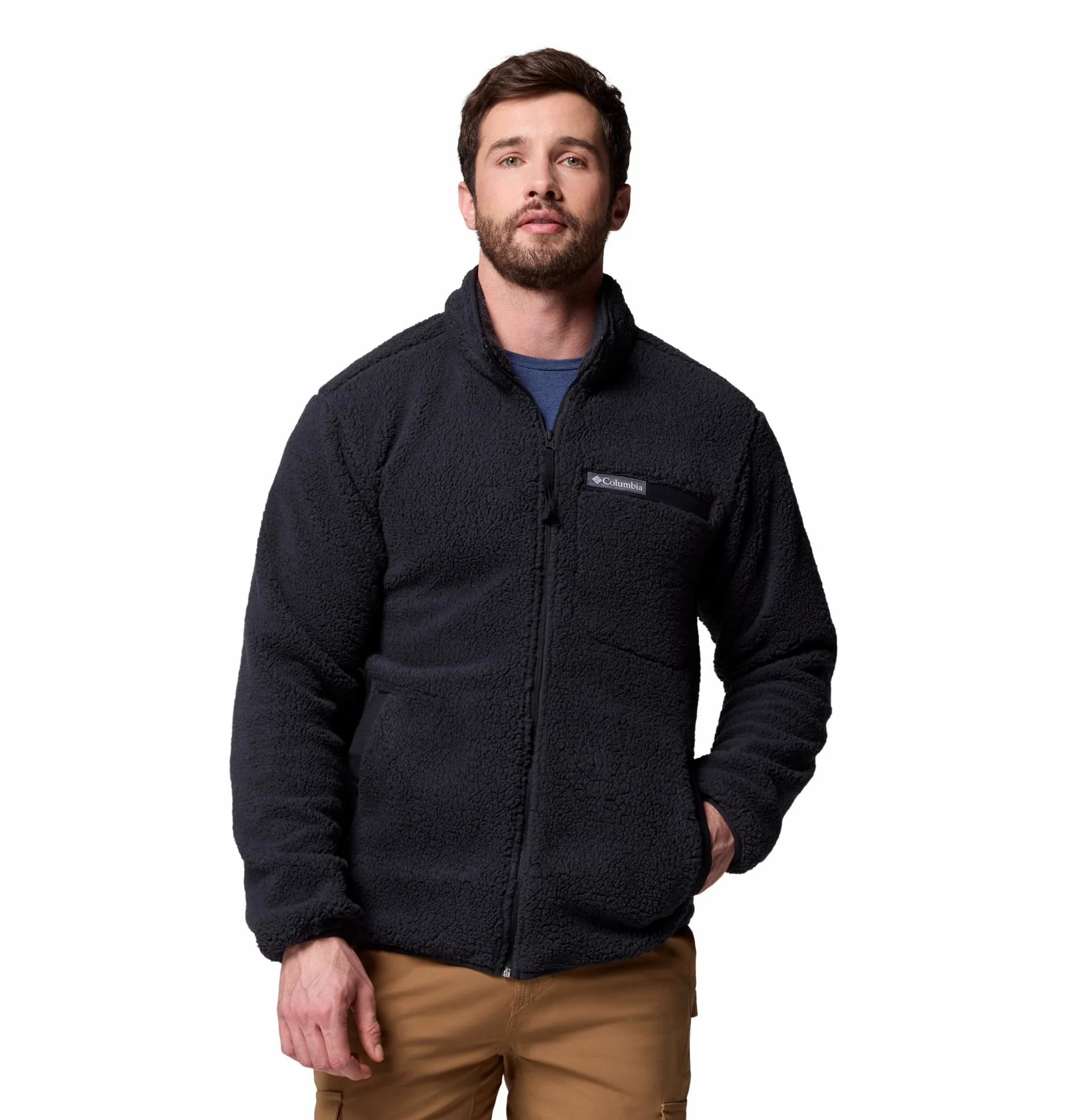 Columbia Rugged Ridge High Pile Full Zip, Chaqueta De Forro Polar Con Cremallera para Hombre