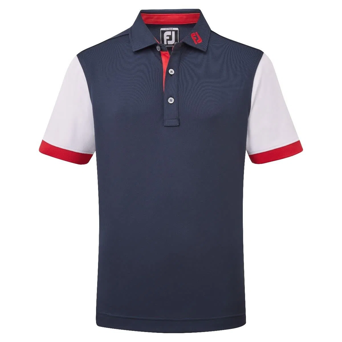 Footjoy Junior Colour Block Pique Camisa de Golf para Niños
