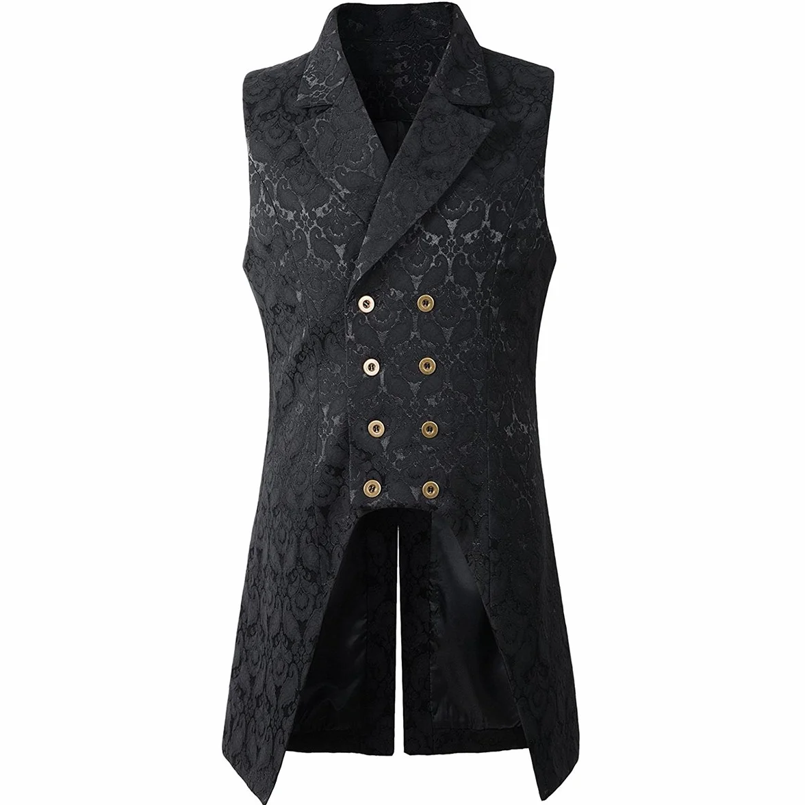 Chaleco Largo de Estilo Victoriano Gótico Steampunk para Hombres