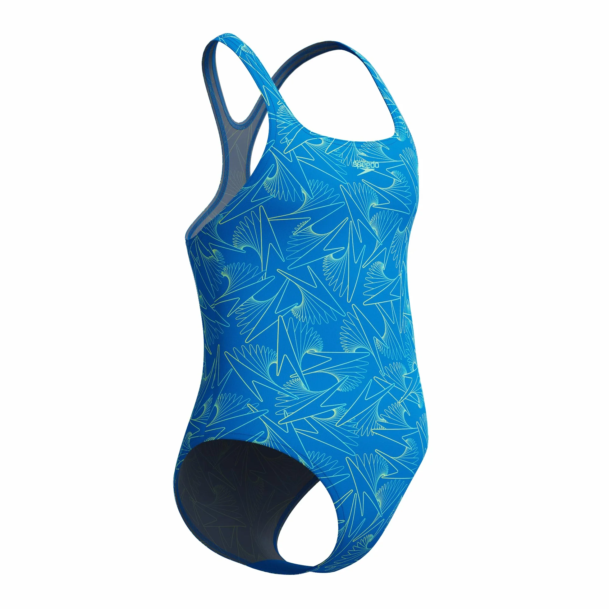 Speedo HyperBoom Allover Medalist - Bañador para niña, color azul
