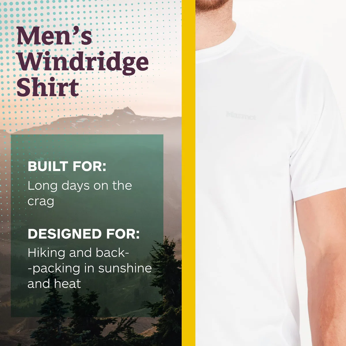 Marmot Windridge Short-Sleeve tee Camiseta para Hombre