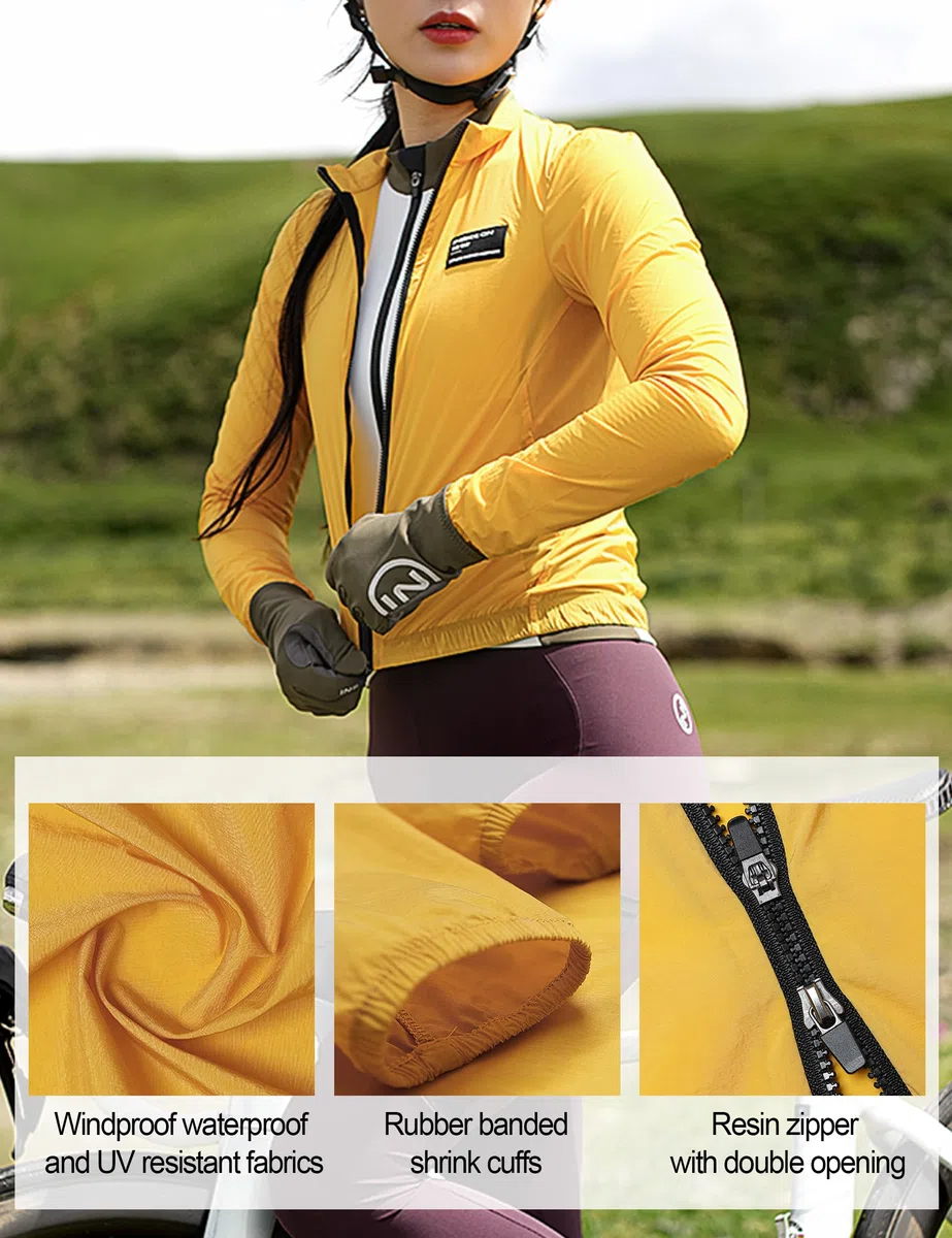 INBIKE Chaqueta Cortavientos De Ciclismo Para Mujer Con Protección Uv Spf50+ Transpirable Ligera Bicicleta Deportes Golf Senderismo Camping KY466
