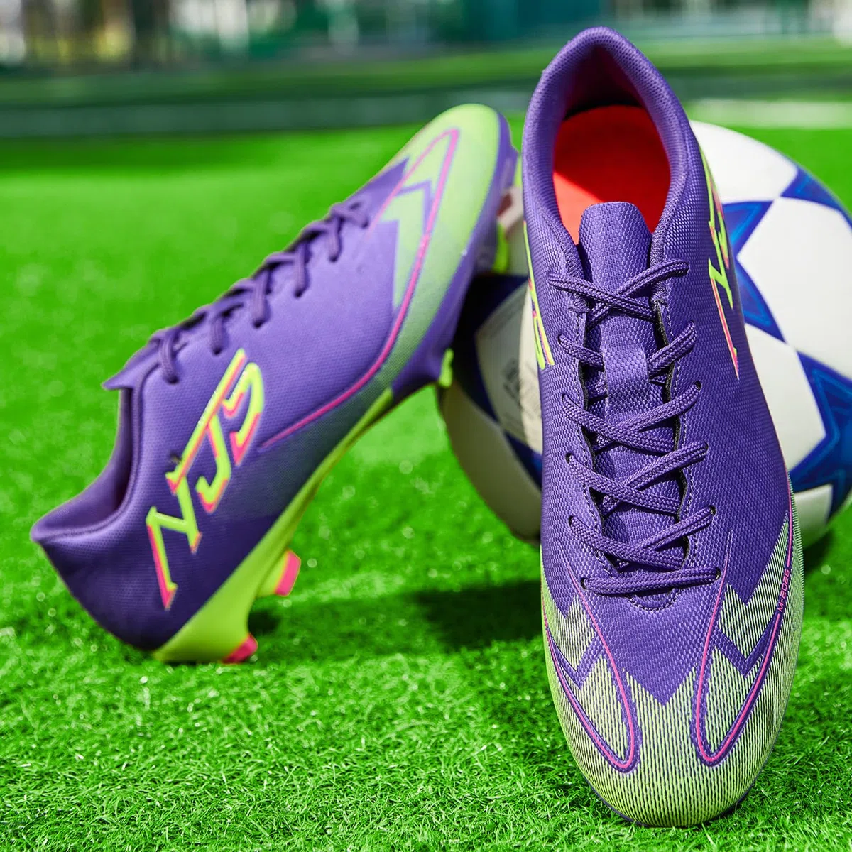 Zapatos de Fútbol para Hombre Spike Profesionales Atletismo Calzado de Fútbol Turf Adolescentes Zapatillas de Deporte Zapatos de Fútbol al Aire Libre de Competición