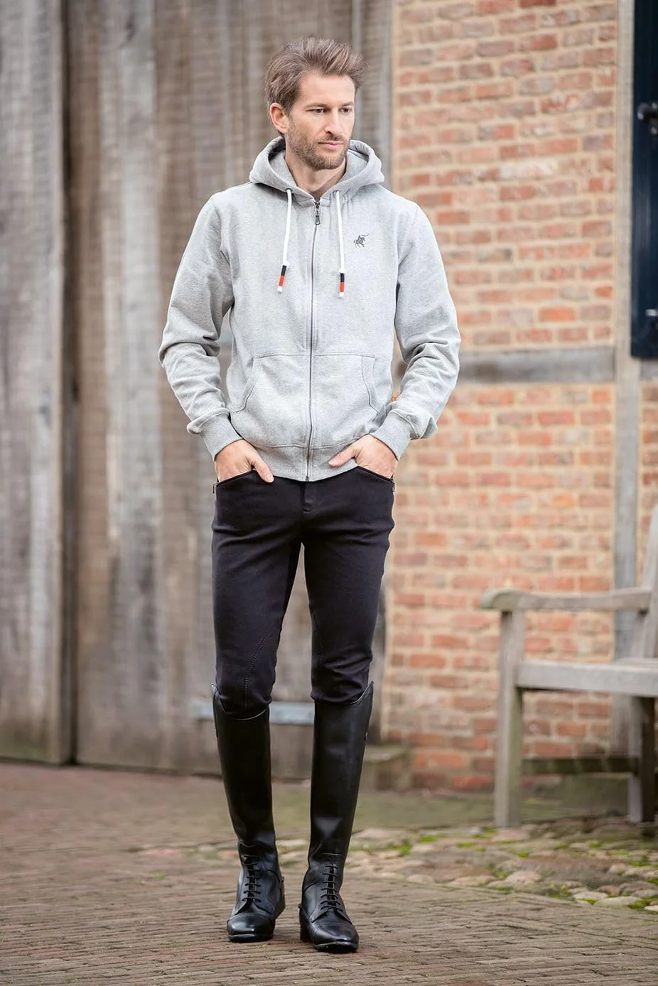 HKM Basic - Pantalones de Montar Hombre