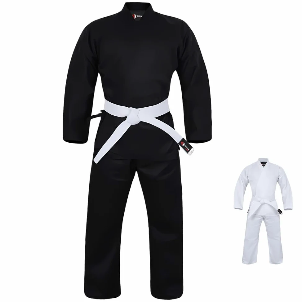 REWON Karate Judo Taekwondo Kimono, Premium Ligero Jiu Jitsu Estudiantes BJJ Gi Uniforme Entrenamiento de Artes Marciales MMA