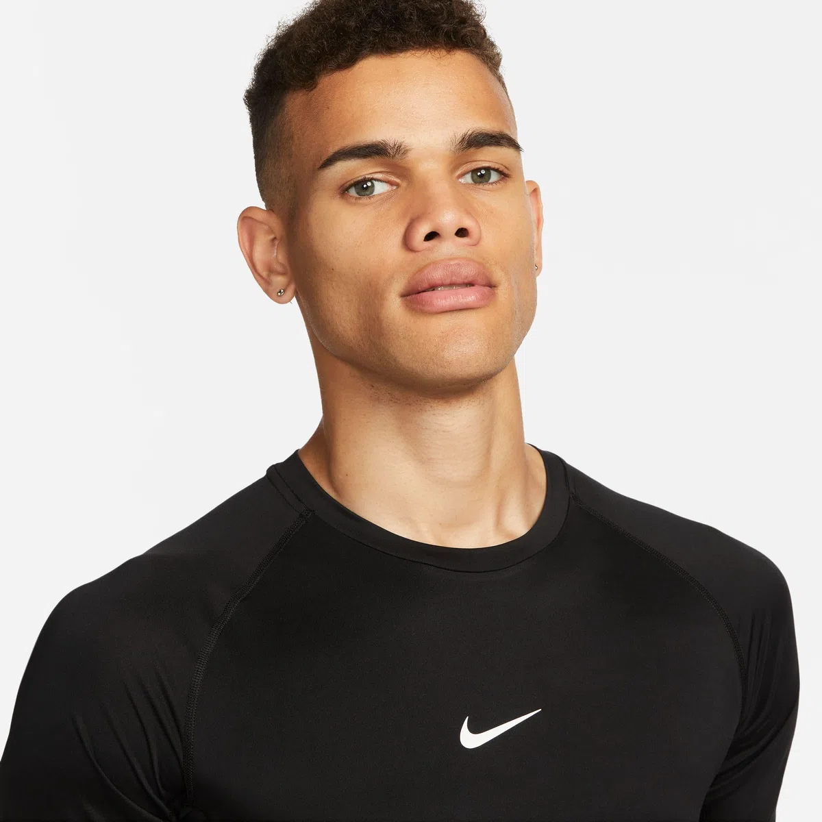 NIKE M NP DF Tight Top SS Camiseta Hombre
