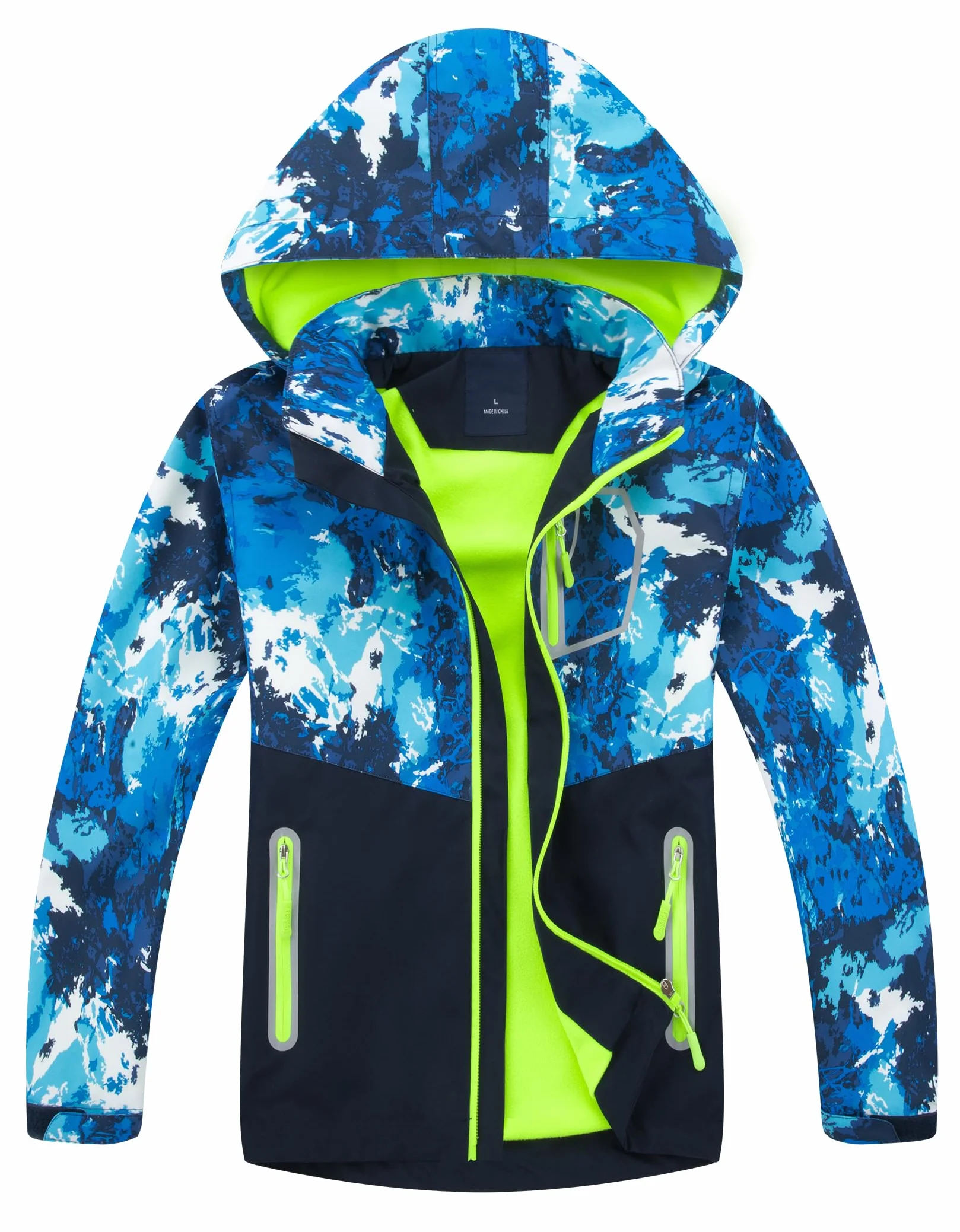 Chaqueta Impermeable para Niños - Cazadora Cortavientos Niño Estampado Militar