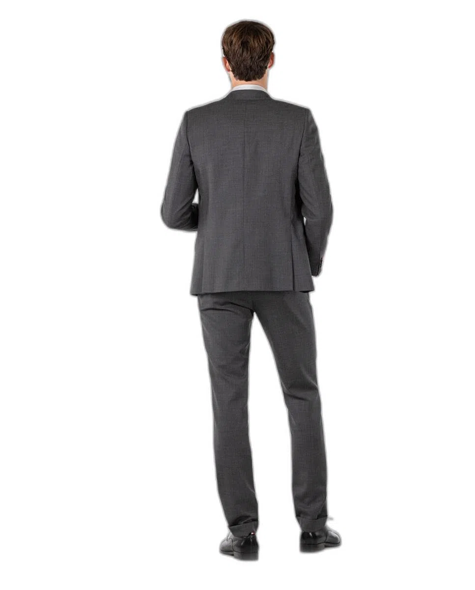 El Ganso Pantalón Traje Ojo de Perdiz Gris Coordinado