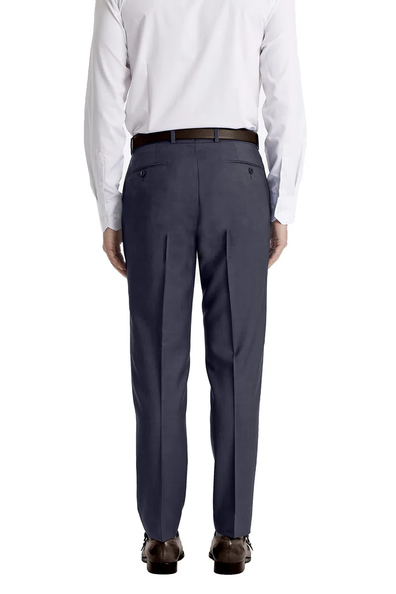 Calvin Klein Hombre Slim Fit Vestido Clásico Pantalones, Azul Marino, 31W x 30L
