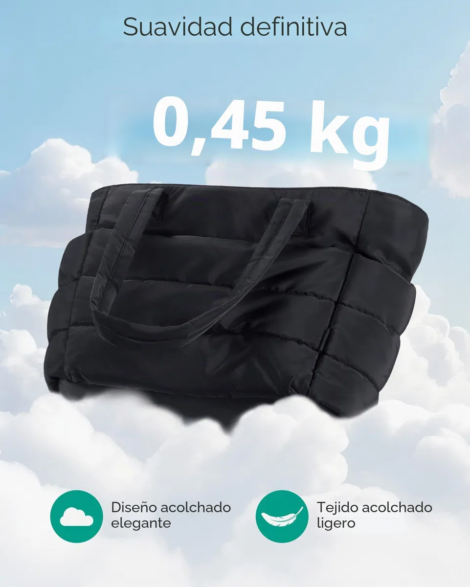 bagsmart Bolso de mano para mujer, bolso de hombro, 20 L, bolso de la compra, bolso de trabajo, bolso ligero para el trabajo, viajes, compras, escuela