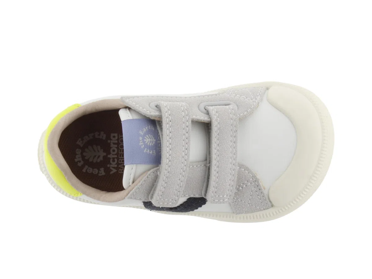 victoria Basket Unisex Oliver Barefoot Efecto Piel & Piezas En Contraste & Tiras Adherentes 1356101 para Niños