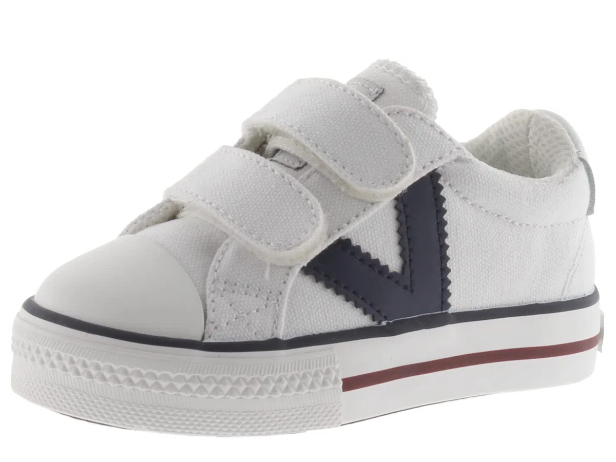 victoria Zapatillas Unisex Tribu Lona & Logotipo En Contraste & Tiras Adherentes 1065163 para Niños