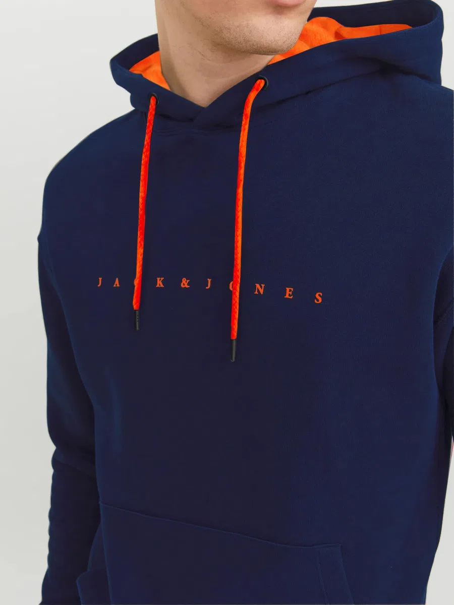 Jack & Jones Sweat Hood Jjestar JJ Sudadera con Capucha Noos Pls para Hombre