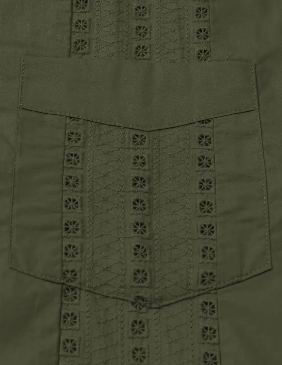 JOGAL Guayabera - Camisa cubana de manga corta para niños, casual, con botones