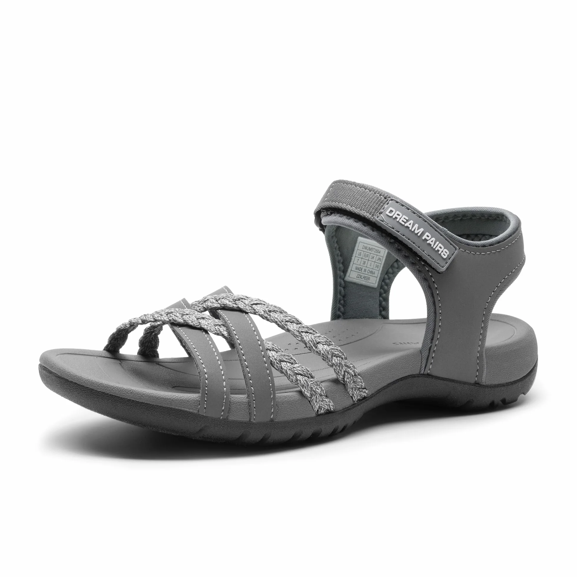 DREAM PAIRS Sandalias Deportivas Mujer Zapatos Planos Tranpirable con Suela Ligera EVA Tranpirables para Senderismo Paseo Playa Viaje