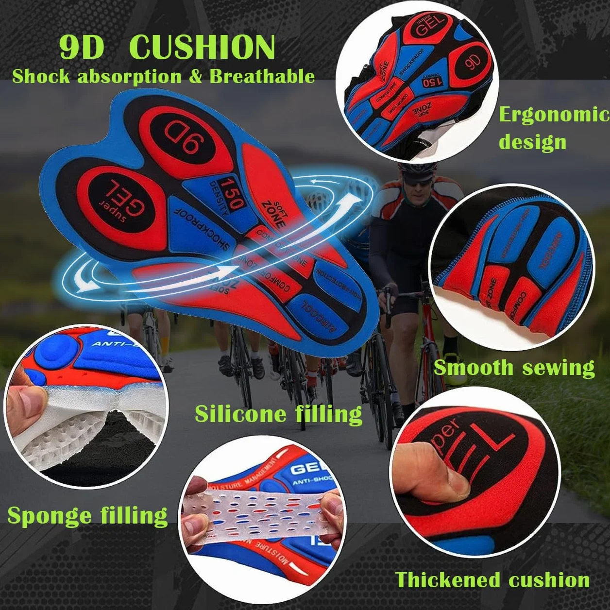 Summer Cycling Skinsuit Triatlón for Hombres,2024 Nuevo Pro Manga Corta Traje de Ciclismo, Racing Tri Suit de Acolchado de Gel, MTB Mono para Correr, Andar en Bicicleta, Nadar