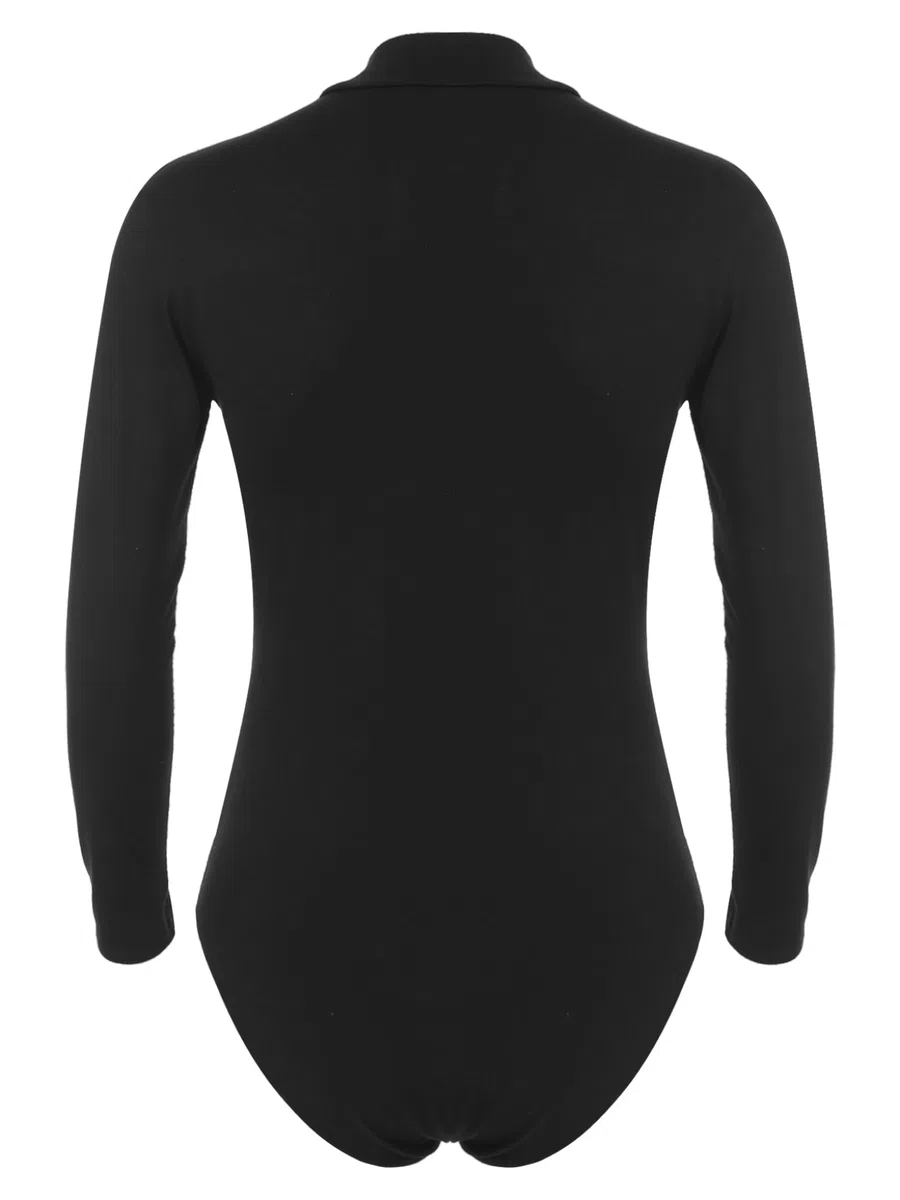 Body para hombre, de cuello alto, de manga larga, camiseta de tirantes, para entrenamiento, gimnasia