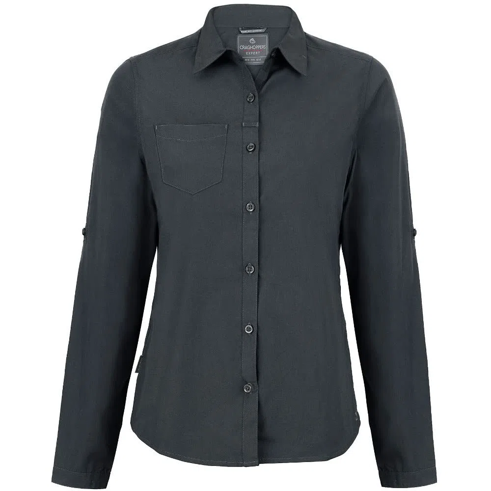 Craghoppers Expert Womens Kiwi Long Sleeved Shirt Camisa Abotonada Mujer (Pack de 1)