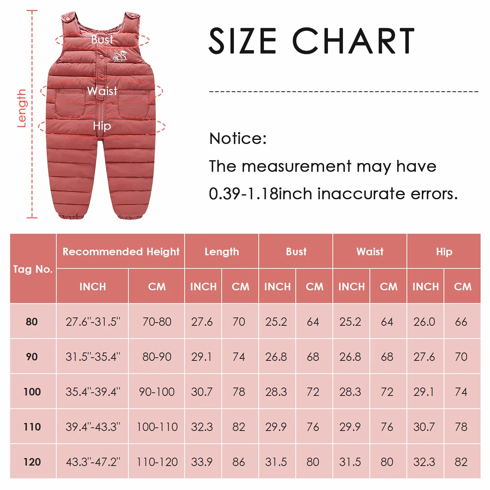 SEAUR Pantalones de plumón para bebé, ligeros, gruesos, cálidos, para la nieve, para niños, resistentes al viento, para exteriores, 9 meses, 3 años, talla 74-116