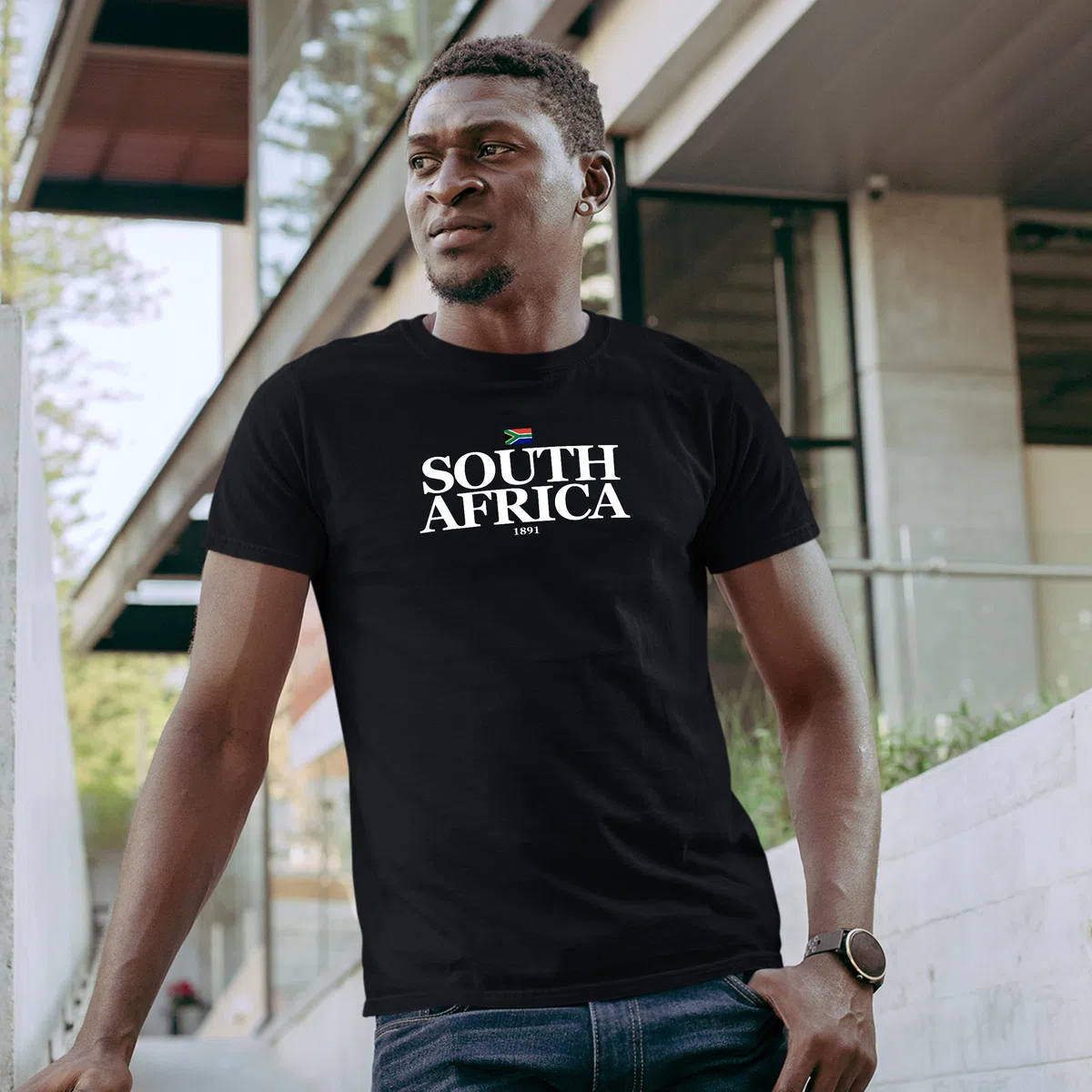 Sudáfrica 1891 - Camiseta para hombre, diseño retro de rugby