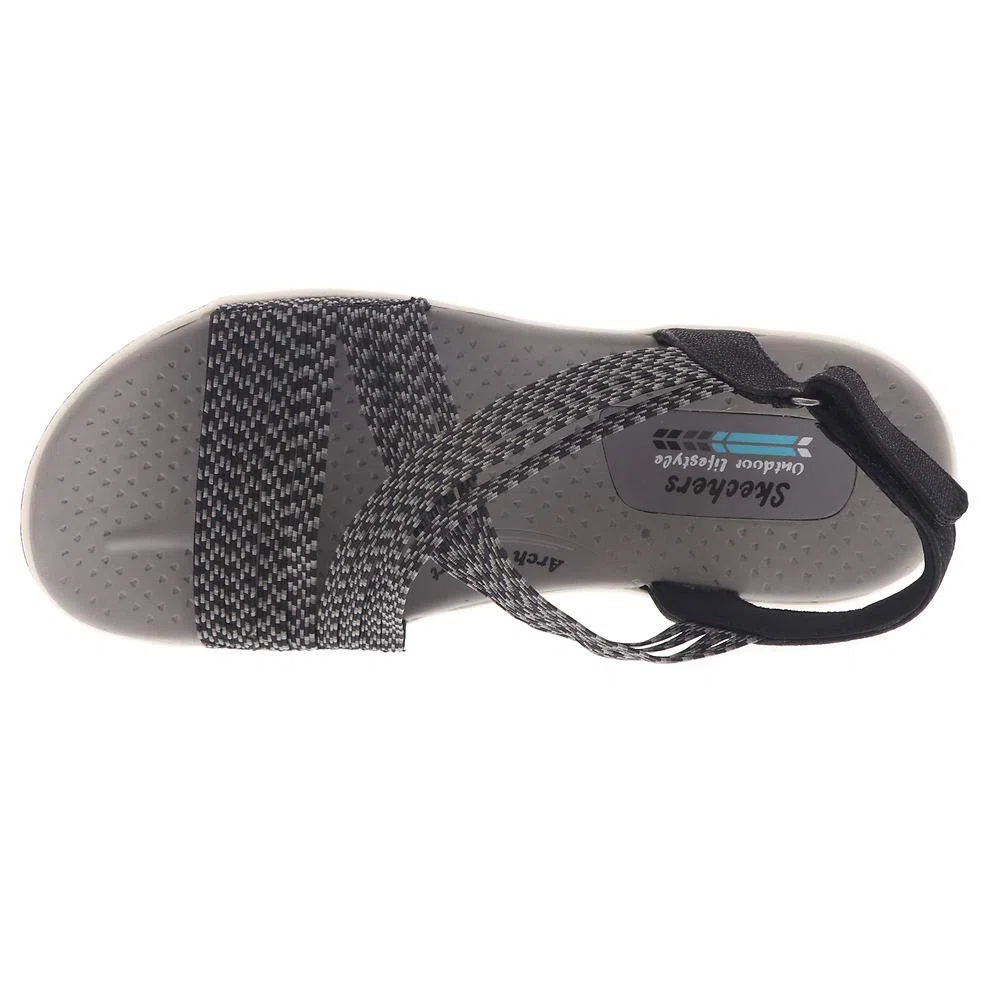 Skechers Reggae Cup-oh, Snap!, Sandalias de Punta Descubierta Mujer