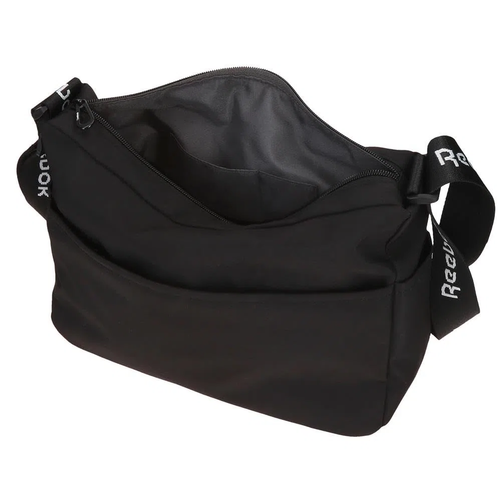 Reebok Violet Bandolera Negro 32x25x11 cms Poliéster by Joumma Bags