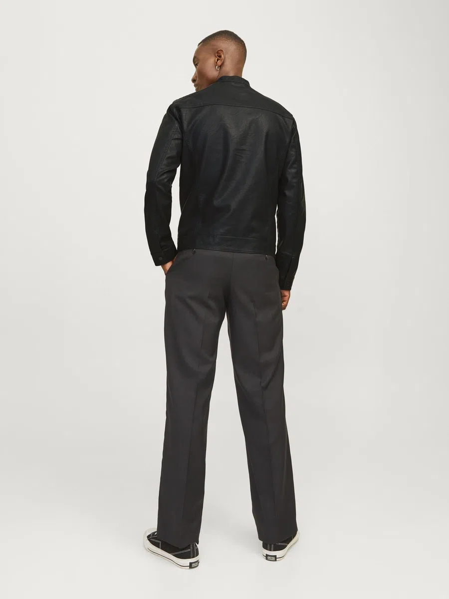 JACK & JONES Synthetic Leather Jacket Synthetic Leather Jacket